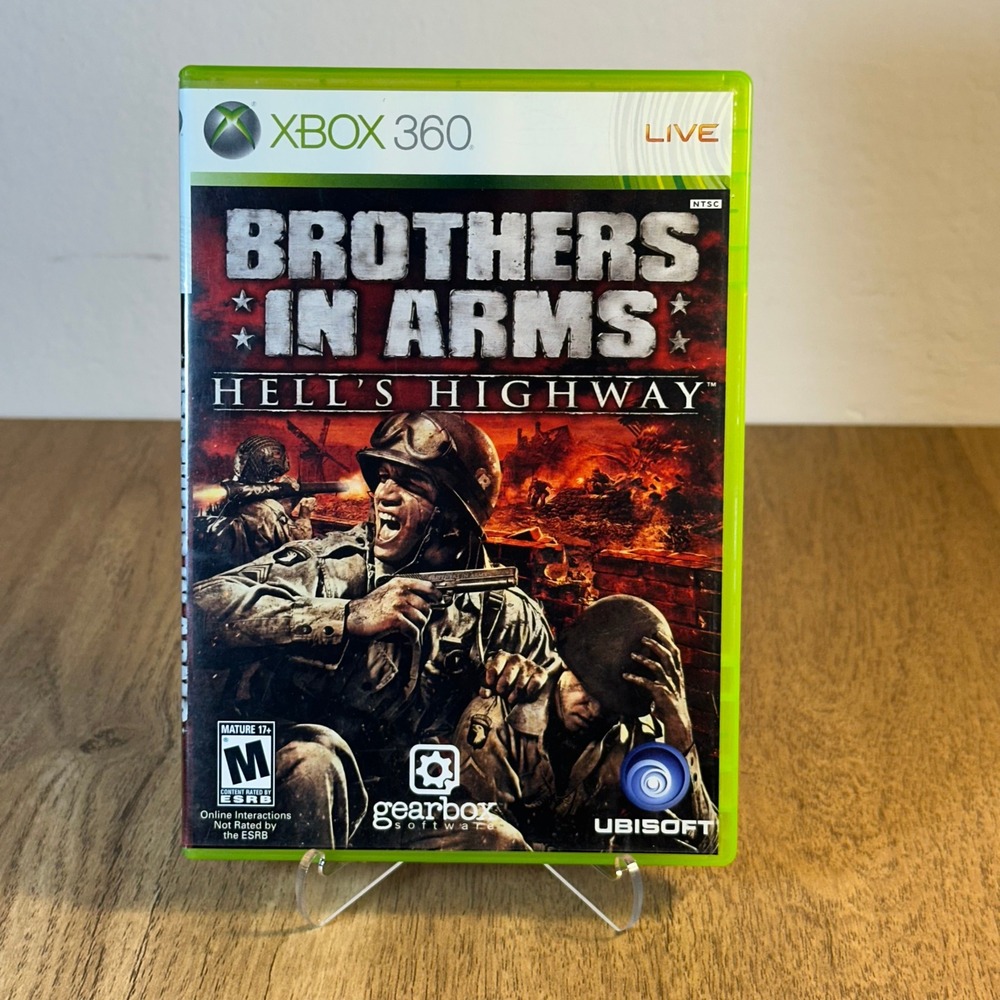 Ubisoft Brothers in Arms Hells Highway Xbox 360 NTSC Good Tactical Shooter WWII